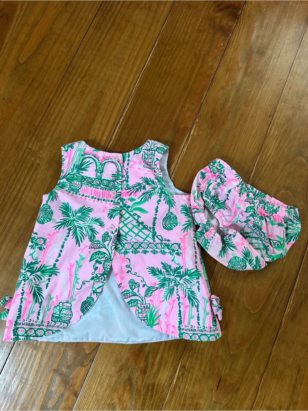 Lilly Pulitzer Mandevilla Baby Always Worth It Shift Dress with Bloomers - Picture 3 of 5